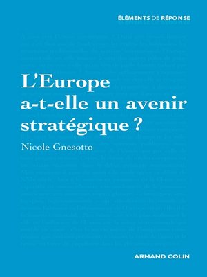 cover image of L'Europe a-t-elle un avenir stratégique ?